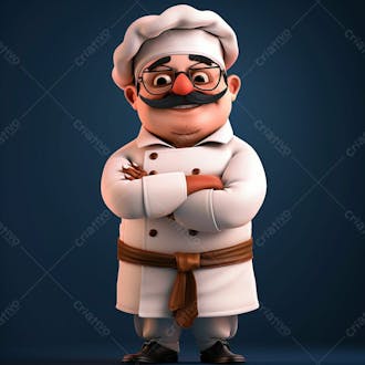 Grupomidojhouney.01 3d character design full body of chef with 9b 696412 21f 3 480d 9055 cb 297dd 8a 031