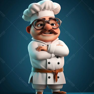 Grupomidojhouney.01 3d character design full body of chef with 782e 5ea 7 9bc 7 4416 a 91a ee 700d 174bec