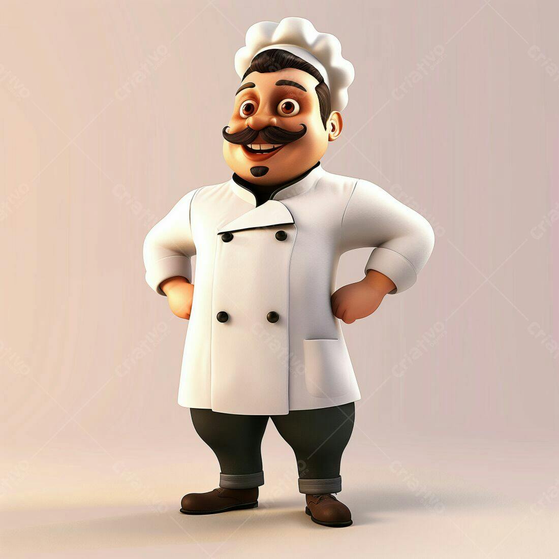 Chef de cozinha animado com sorriso confiante