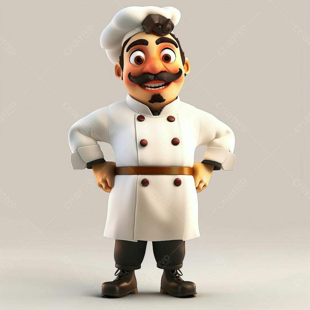Cooking chef, 3d character, pixar disney - [download] 63215 | Criativo ...