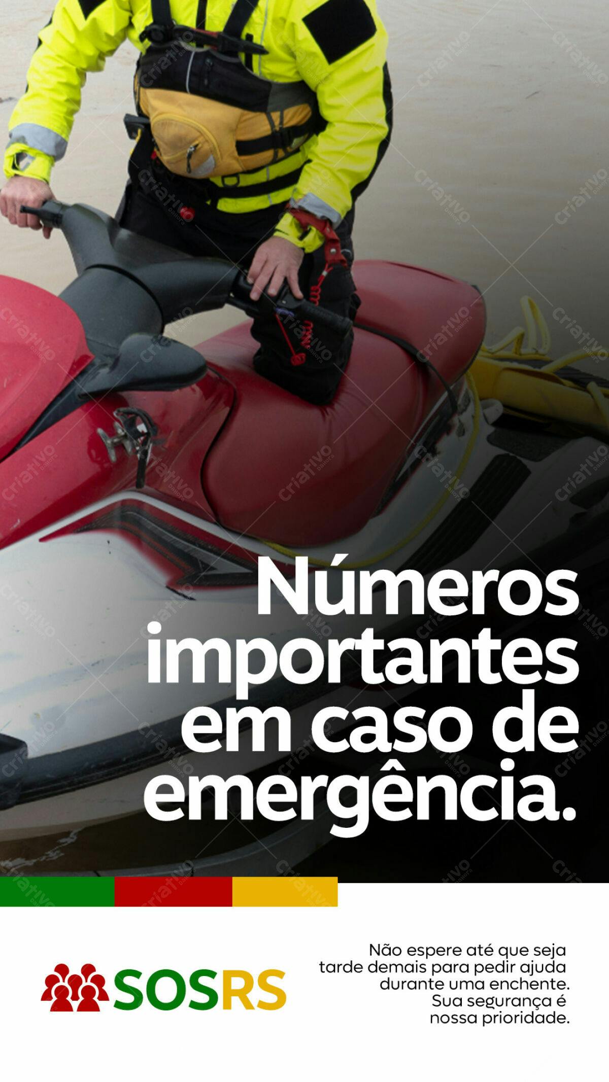 Flyer para Emergências PSD Editável
