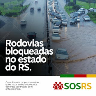 Rio grande do sul sos rodovias bloqueadas rs feed
