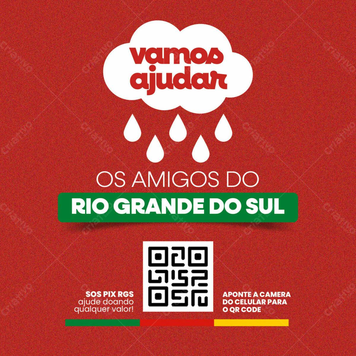 Flyer para Doação Rio Grande do Sul PSD Editável