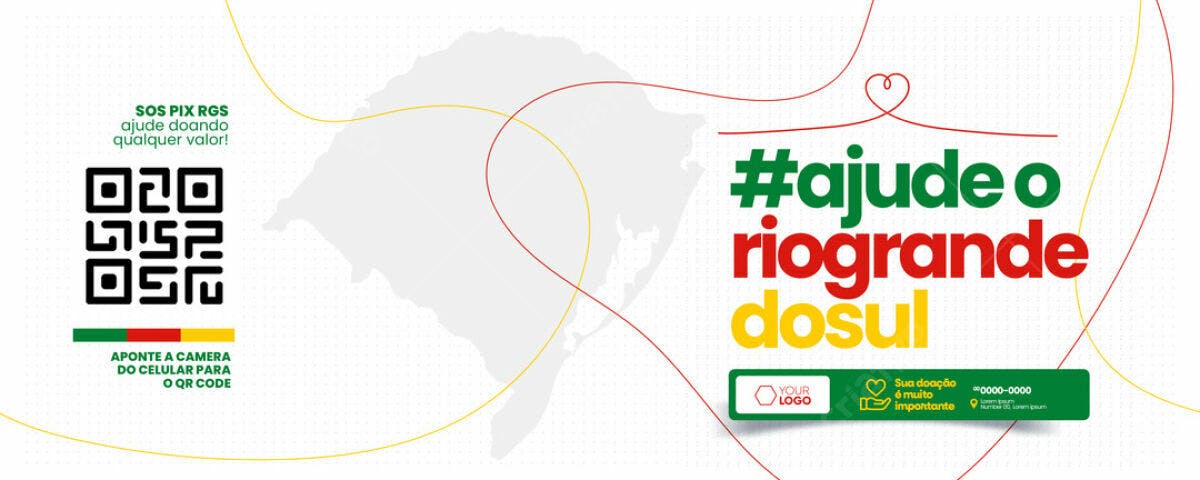 Banner para Doação Rio Grande do Sul PSD Editável