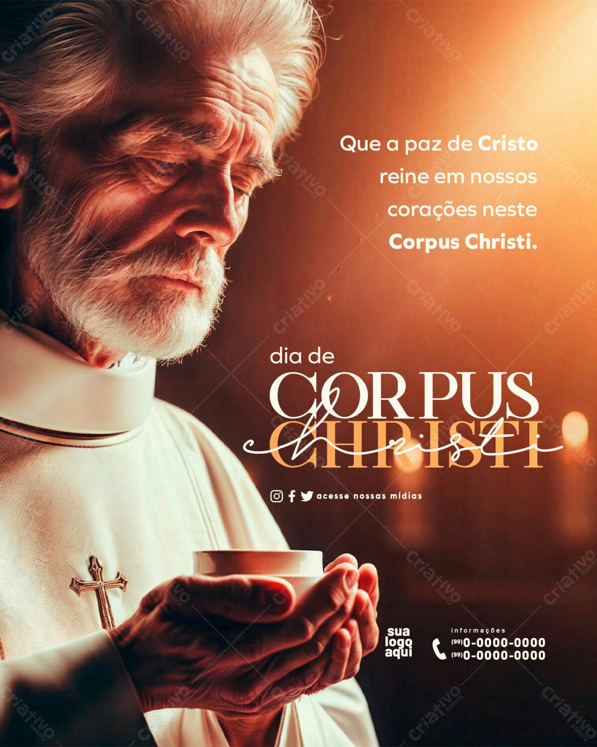 Flyer para Corpus Christi PSD Editável