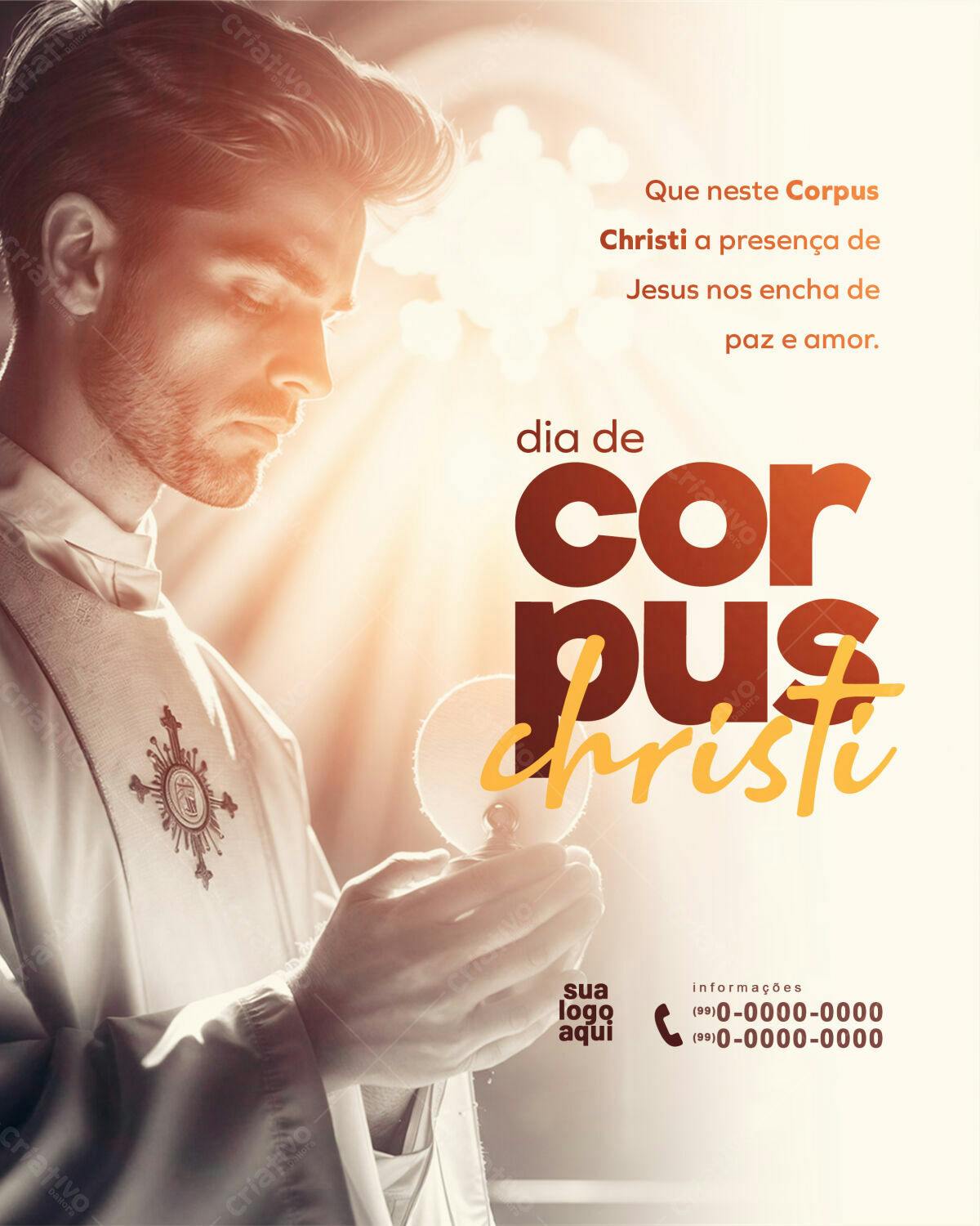 Flyer para Corpus Christi PSD Editável