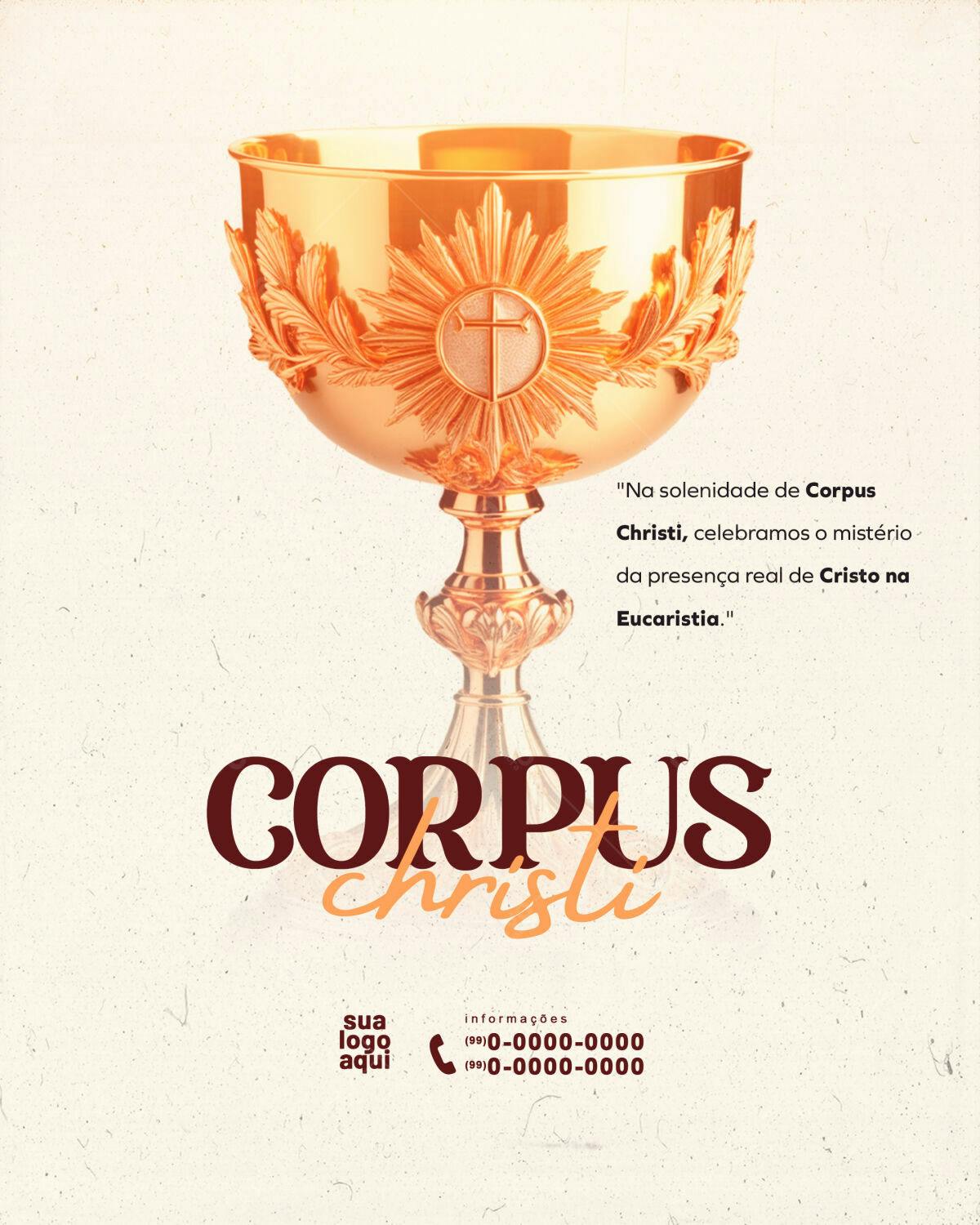 Flyer Corpus Christi PSD Editável