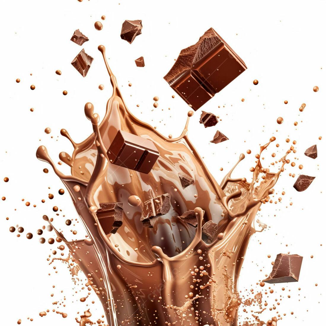 Chocolate derretendo em Splash Marrom