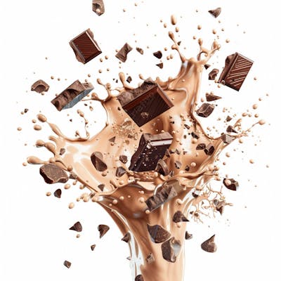 Respingo De Chocolate, Com Pedacos De Chocolate Ao Leite 11