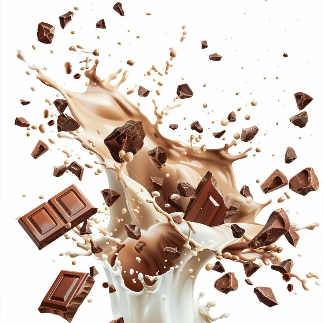 Chocolate e Leite em Explosão