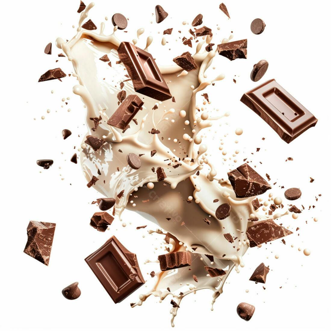 Chocolate e Leite em Explosão