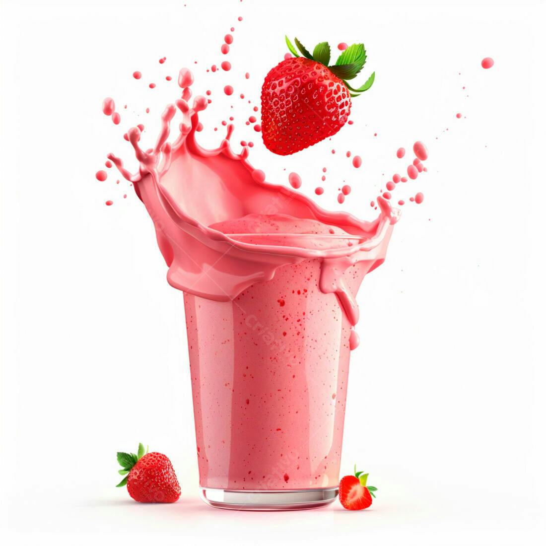 Batido de Morango com Salpico