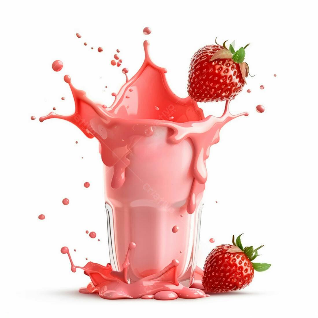 Suco de Morango com Splash Delicioso