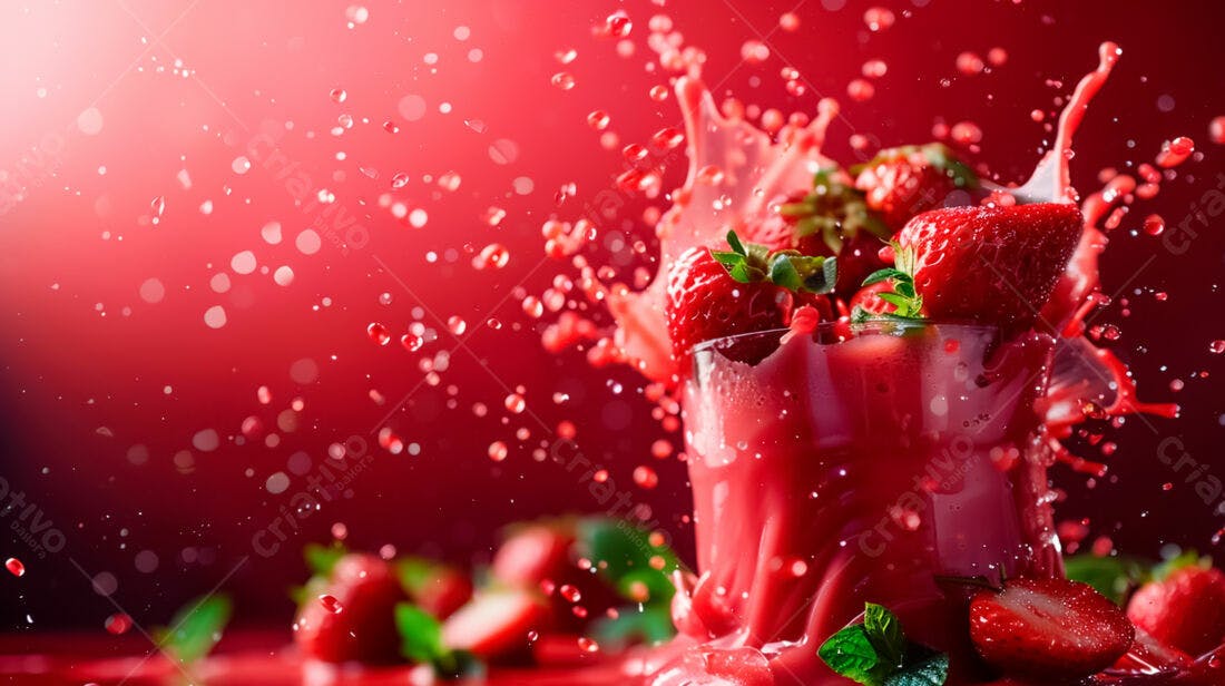 Suco de Morango Frescura Vermelha