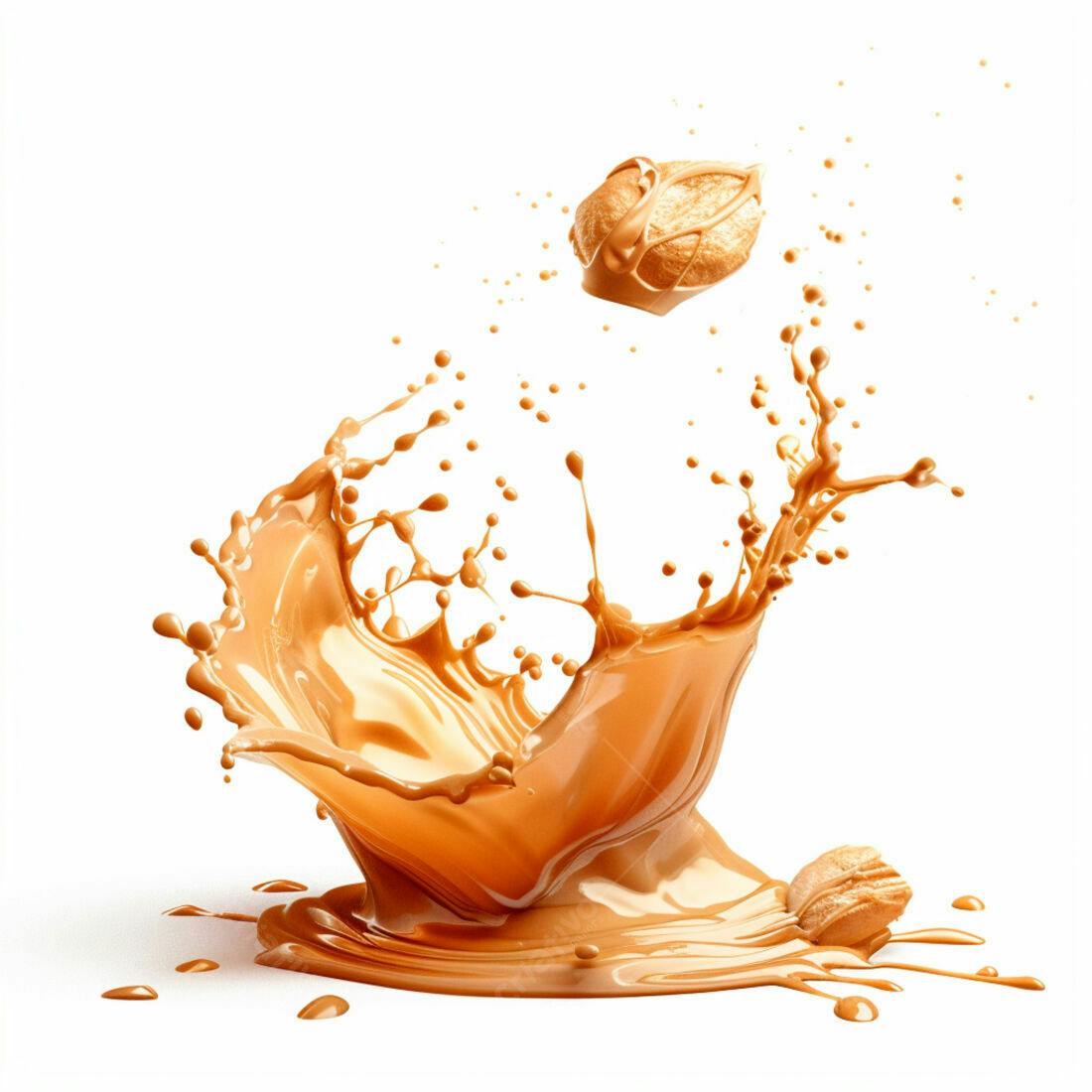 Salpicadura de caramelo com doce