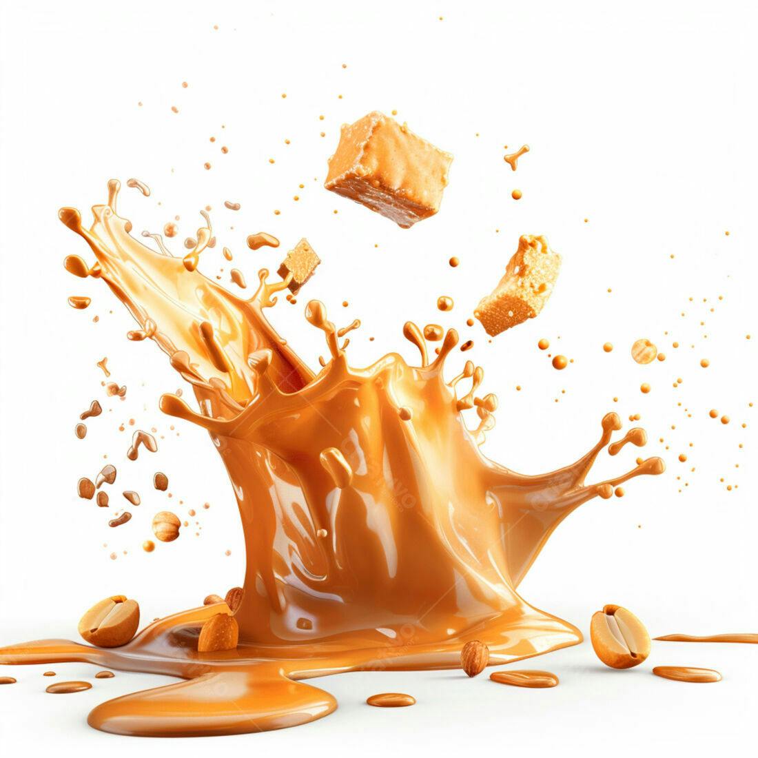 Doce de amendoim em explosão