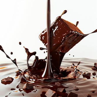 Imagem de barra de chocolate derretendo 2