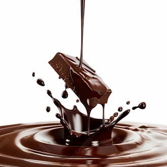 Imagem de barra de chocolate derretendo 8