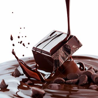 Imagem de barra de chocolate derretendo 12