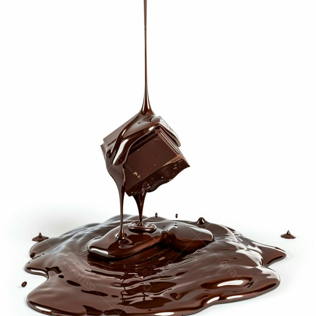 Chocolate derretendo barra escura