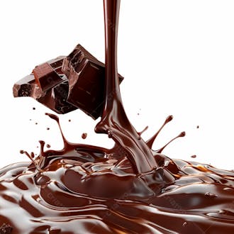 Imagem de barra de chocolate derretendo 35