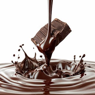 Imagem de barra de chocolate derretendo 40