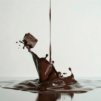 Imagem de barra de chocolate derretendo 69
