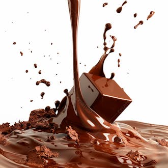 Imagem de barra de chocolate derretendo 74