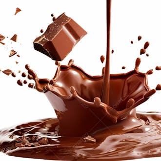 Imagem de barra de chocolate derretendo 80