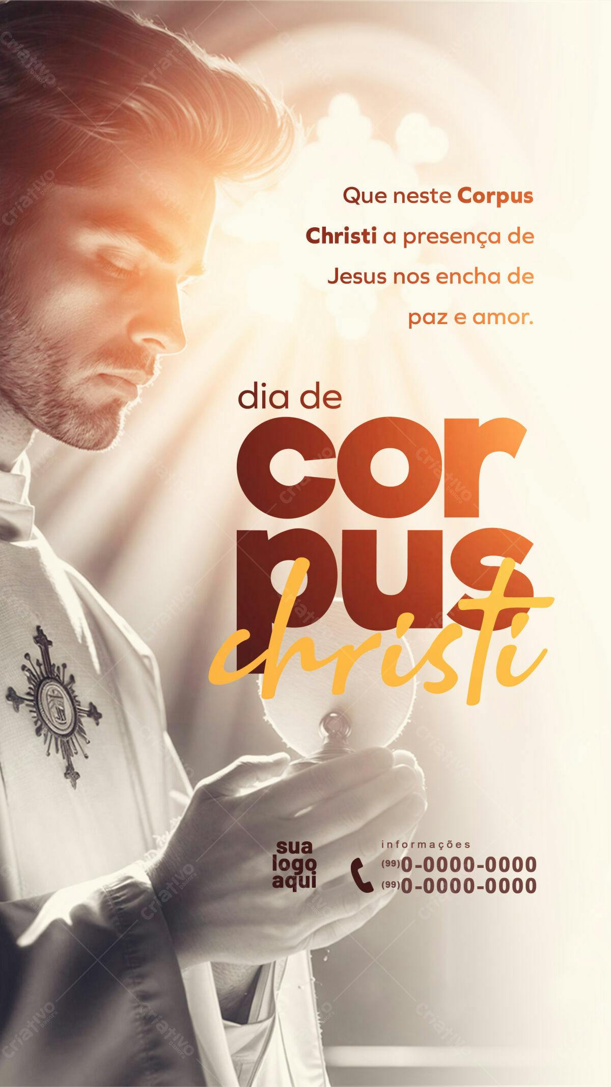 Flyer para Corpus Christi PSD Editável