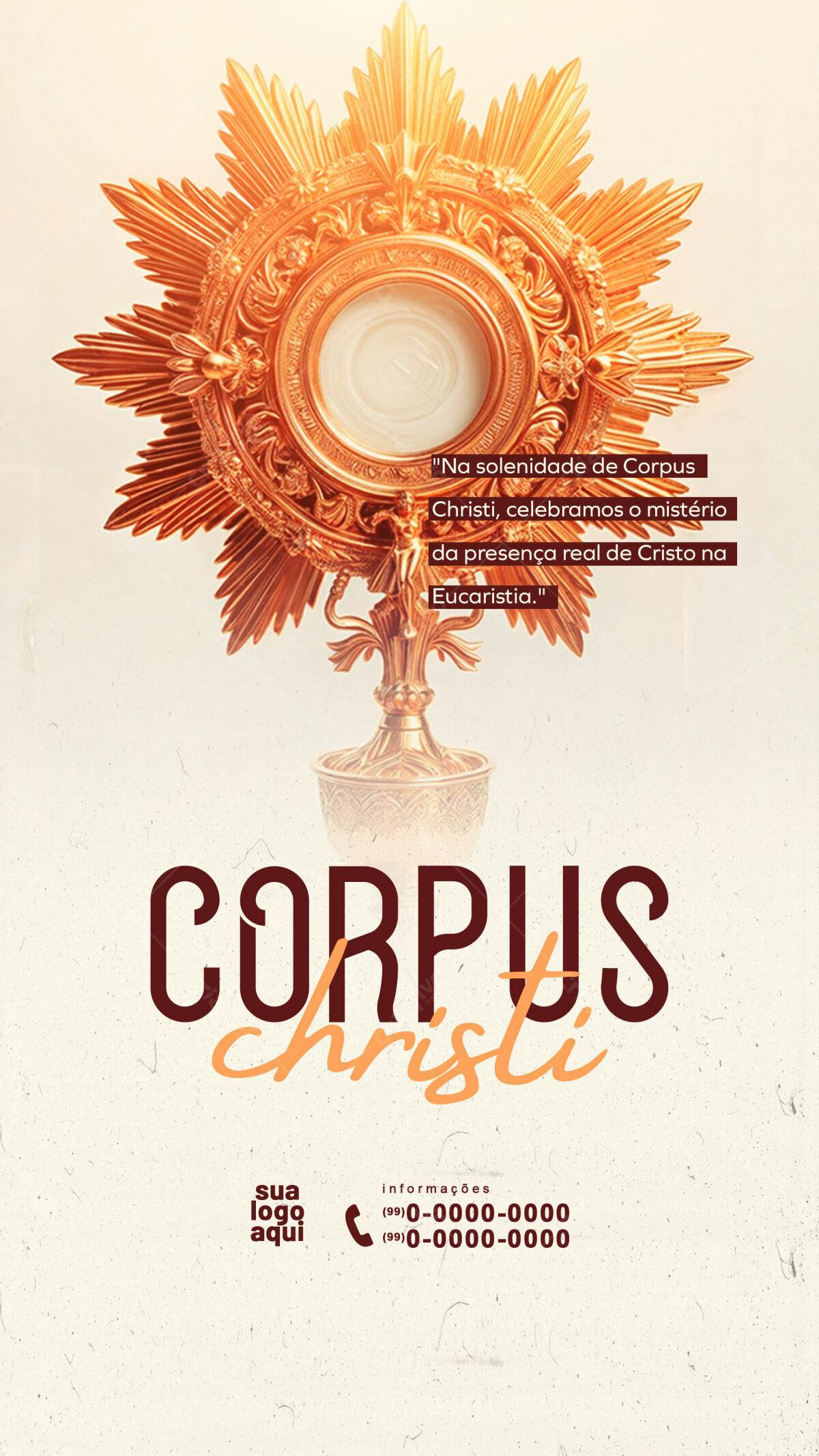 Flyer Corpus Christi PSD Editável