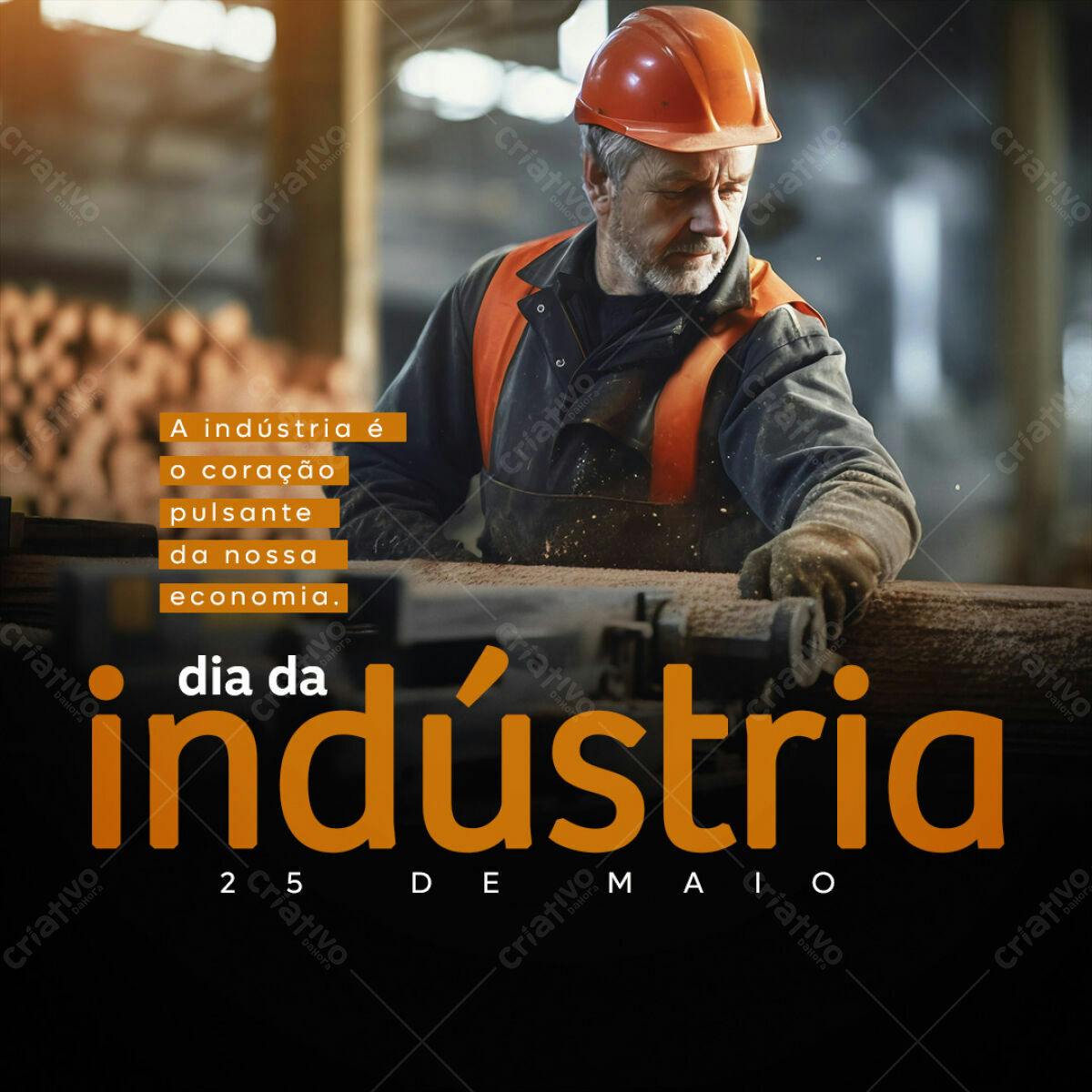 Postagem Dia da Indústria PSD Editável