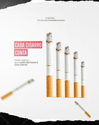 Cada cigarro conta psd