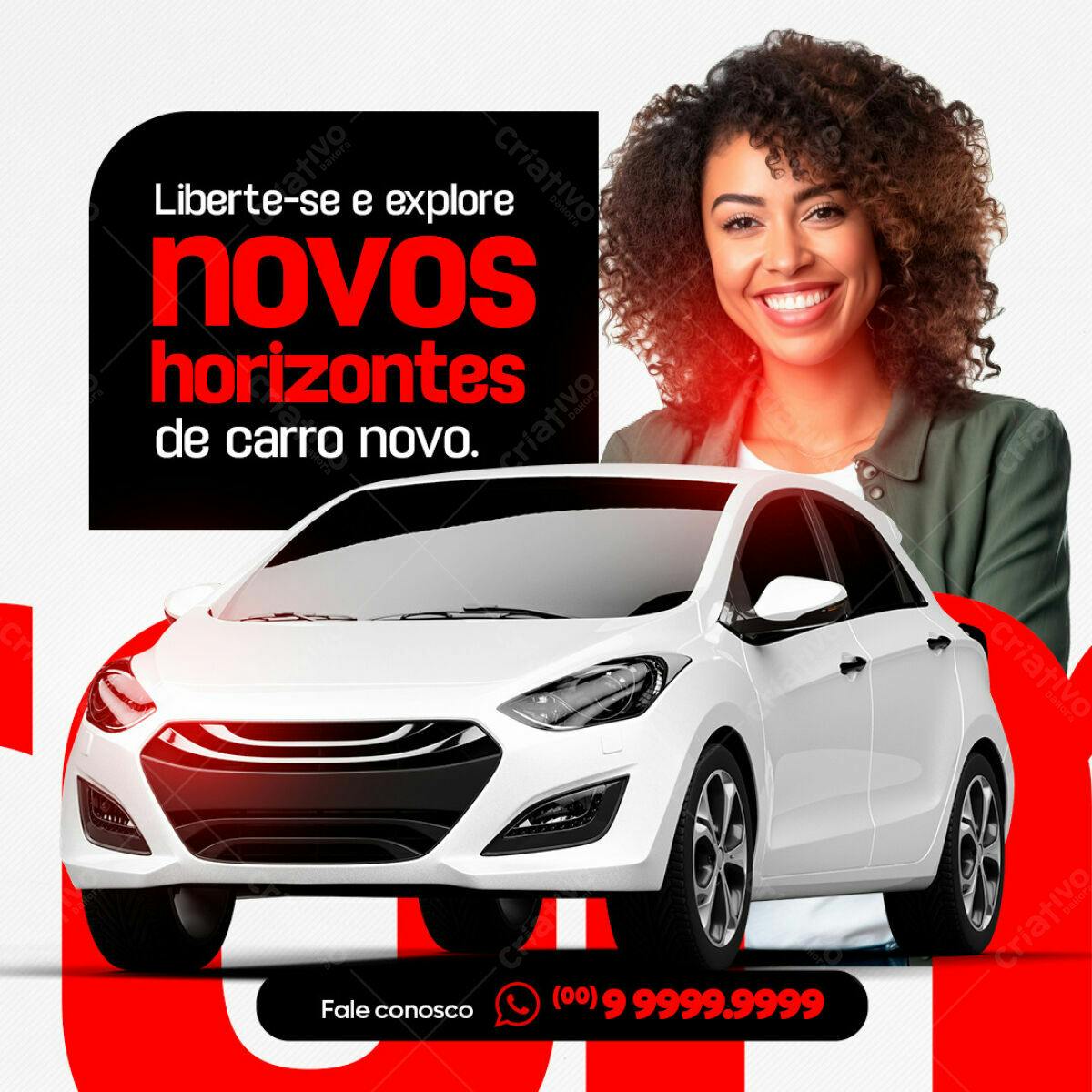 Postagem para Carro Novo PSD Editável