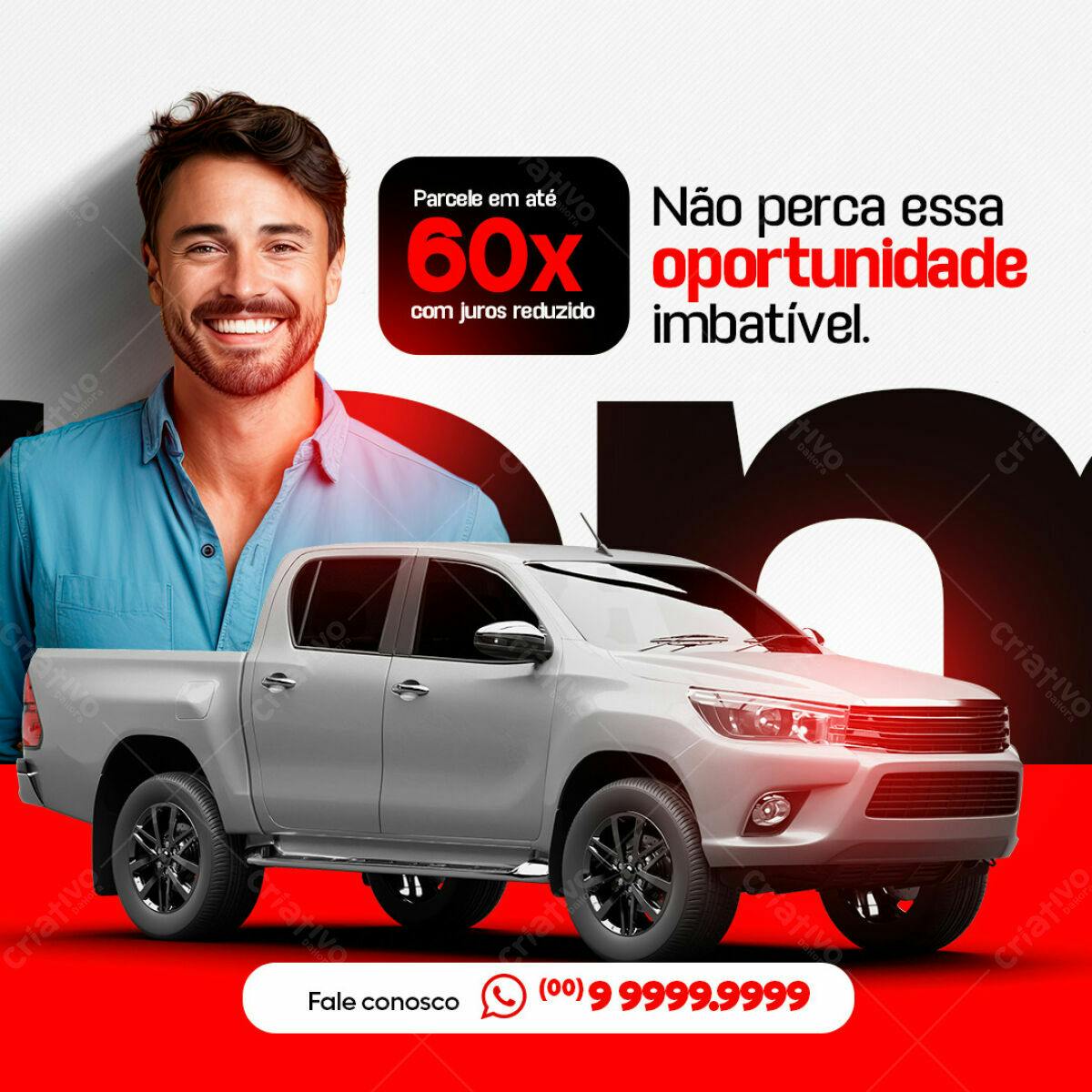 Anúncio Carro PSD Editável