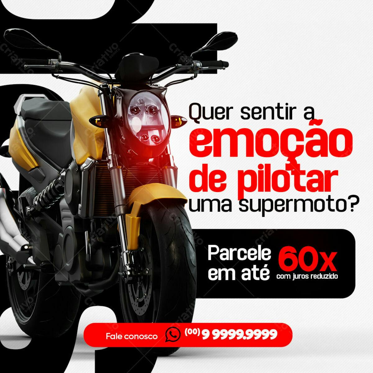 Flyer Promoção Supermoto PSD Editável