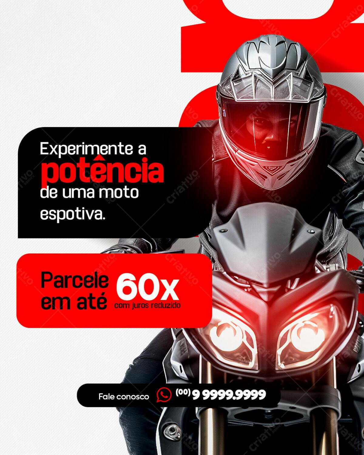 Flyer para Promoção de Motos PSD Editável