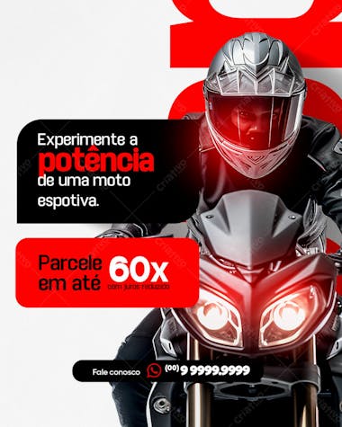 Concessionária de carros moto esportiva feed psd