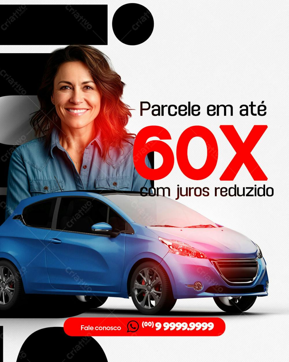 Concessionária De Carros Parcelamento Feed Psd