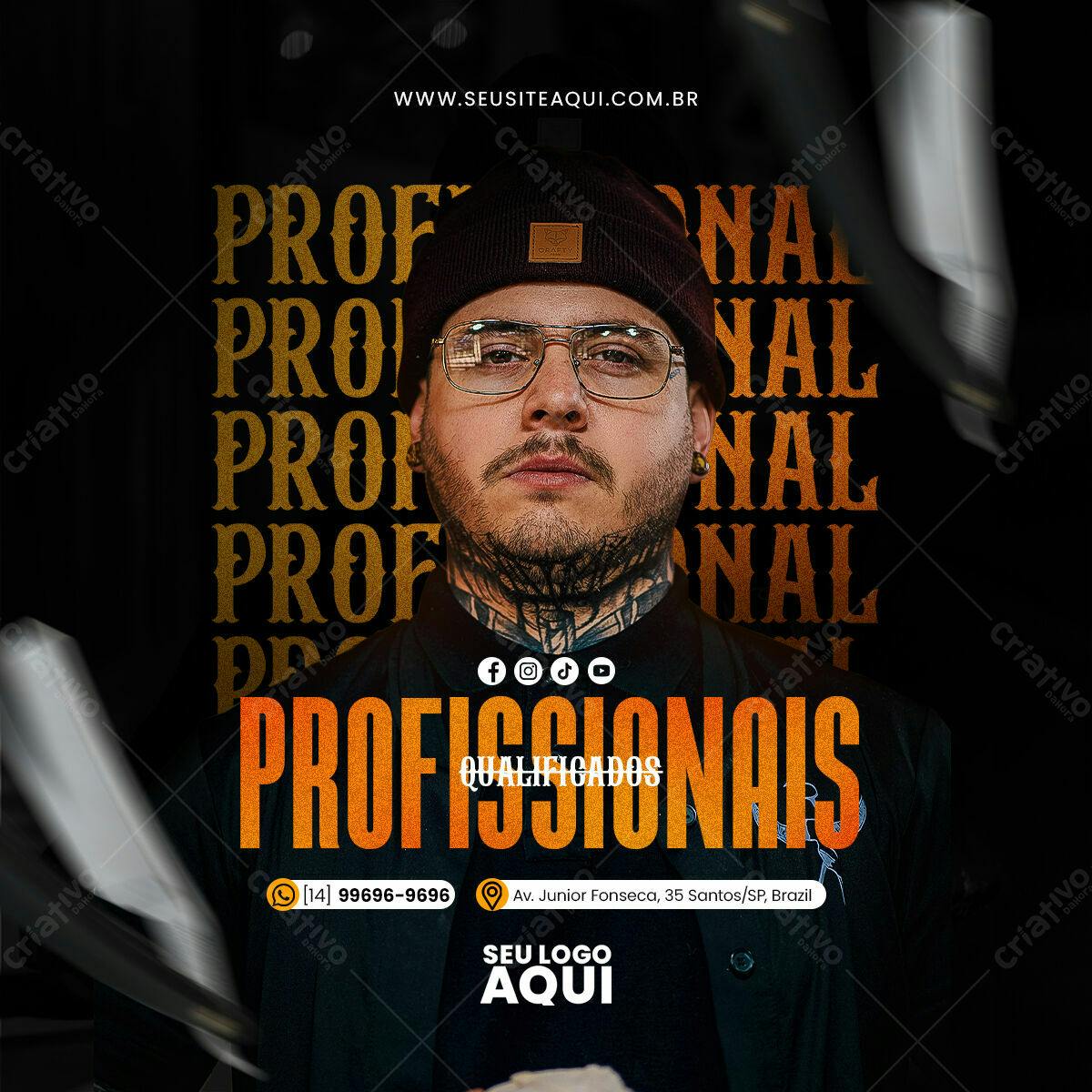 Flyer Profissionais Qualificados PSD Editável