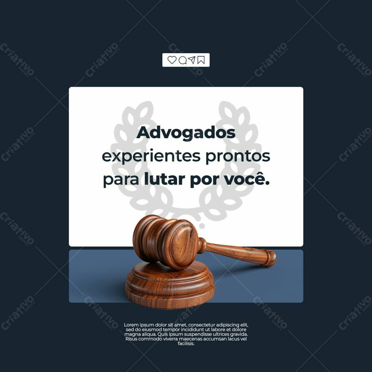 Post para Advocacia PSD Editável