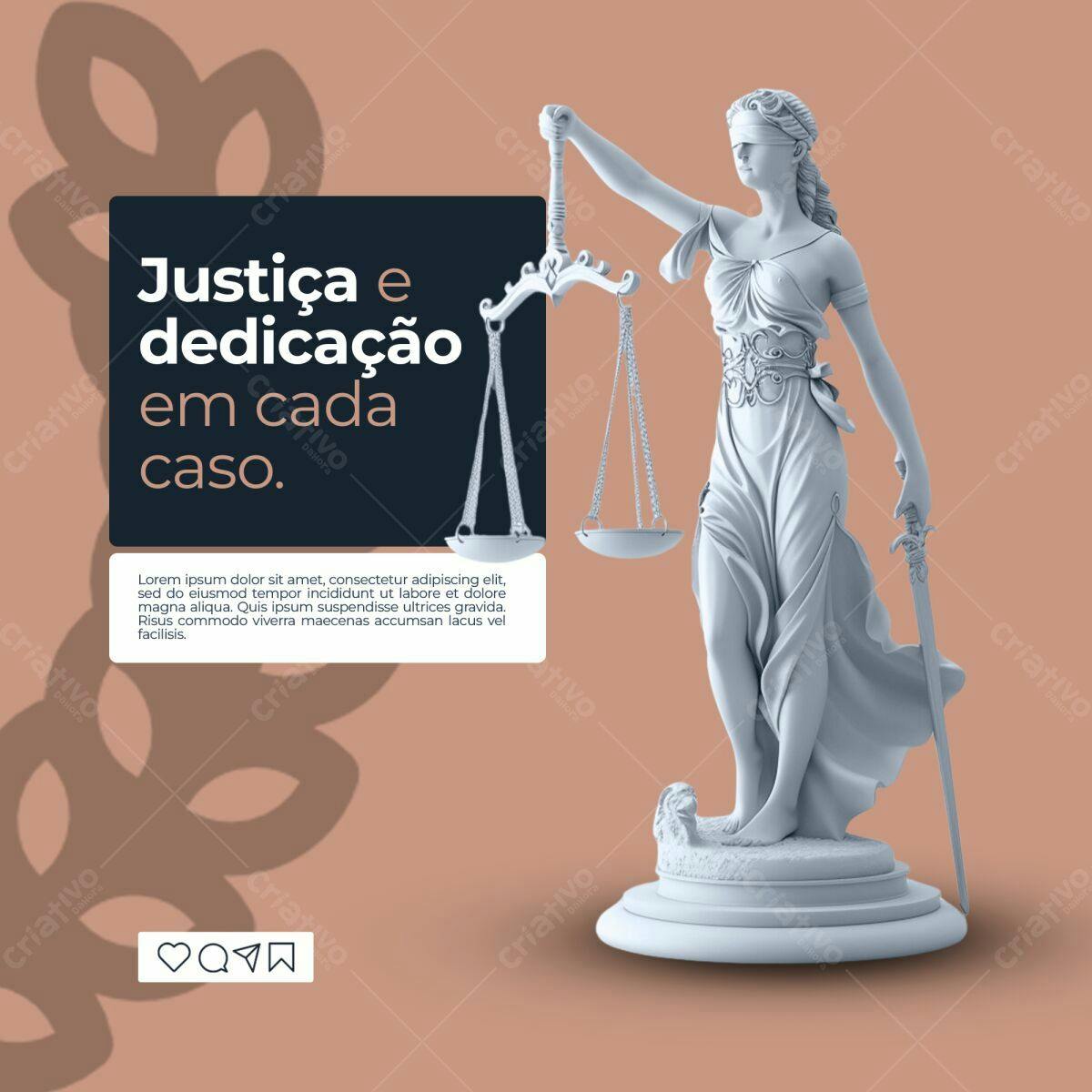 Post para Advocacia PSD Editável