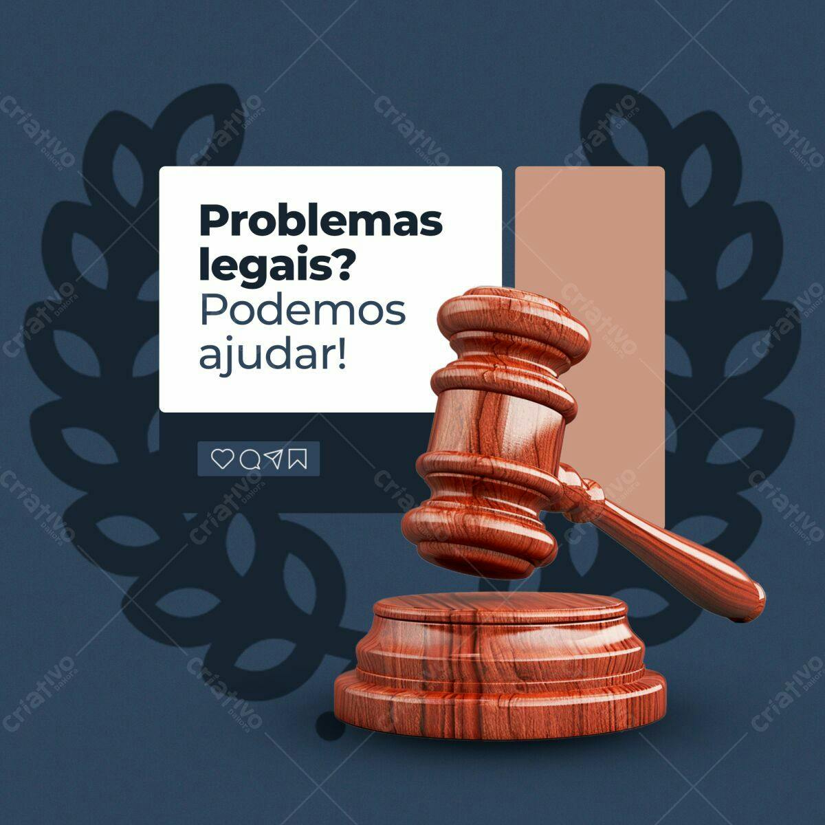 Post para Advocacia PSD Editável