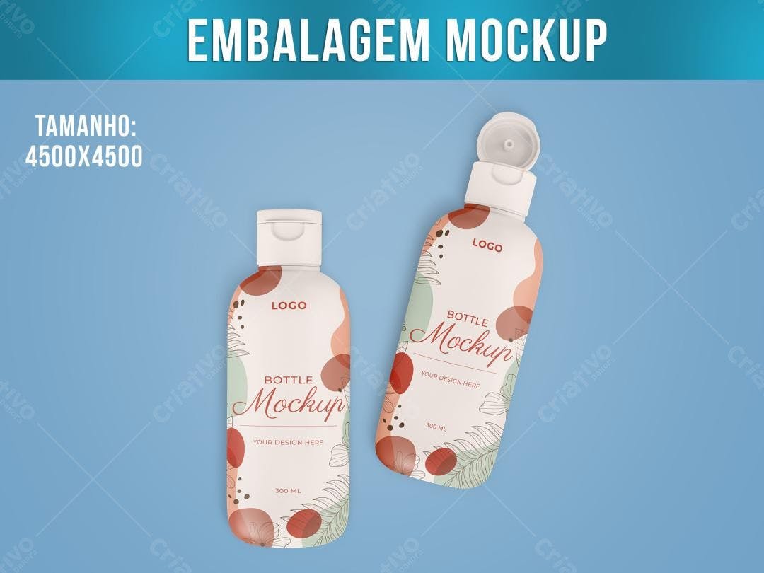 Mockup de Embalagem para Cosméticos: Estilo Minimalista