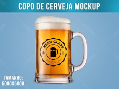 Caneca vidro De Cerveja Mockup