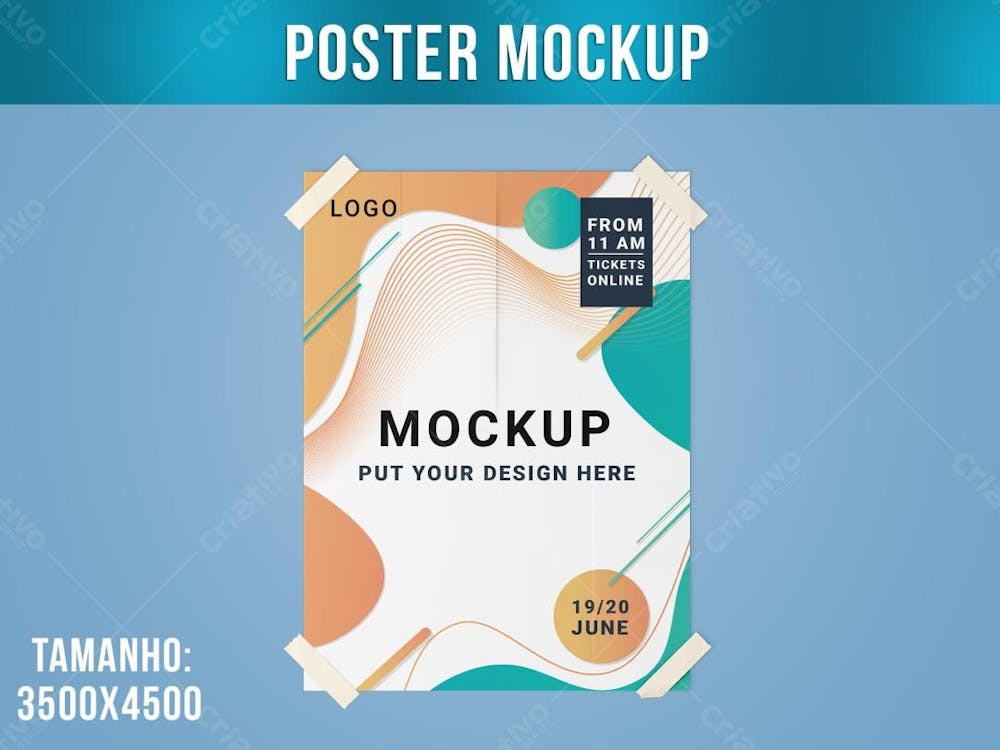 Poster flyer cartaz Mockup 