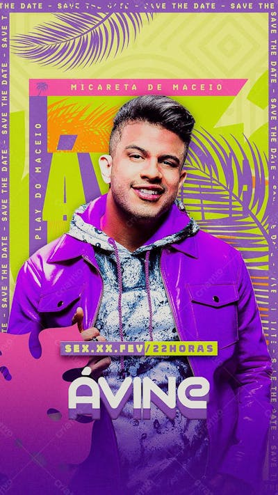 Flyer Micareta De Maceio Avine Story 