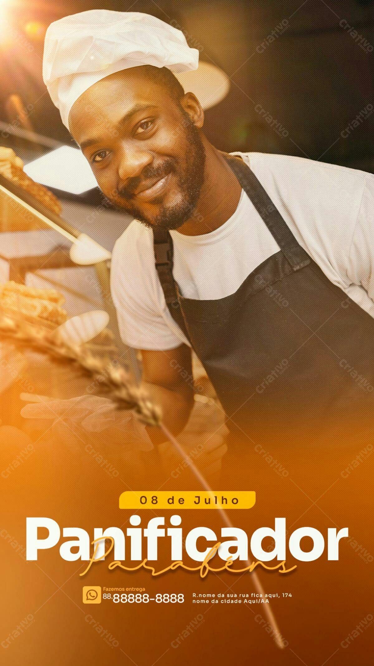 Flyer para Panificadora PSD Editável