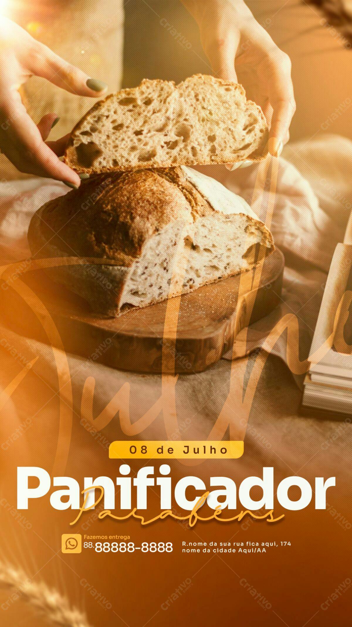 Flyer para Panificadora PSD Editável