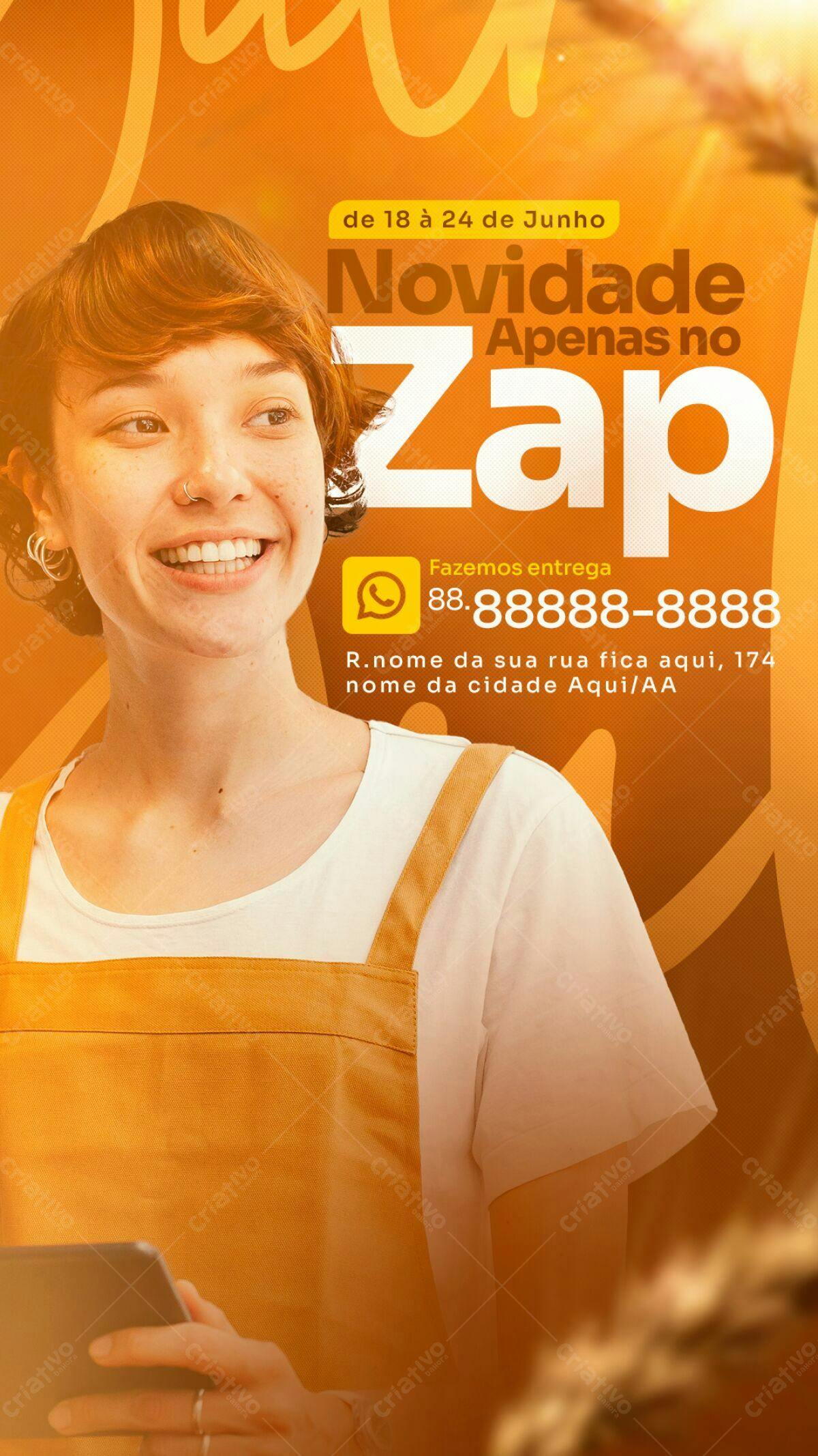 Flyer Promoção Zap PSD Editável